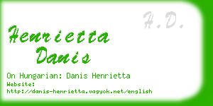 henrietta danis business card
